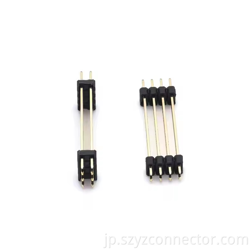 2.54mm Pitch Pin Header Connector Dual Row Dual plastic Straight SQ0.64mm H2.5mm2 L=35mm 24P (4)